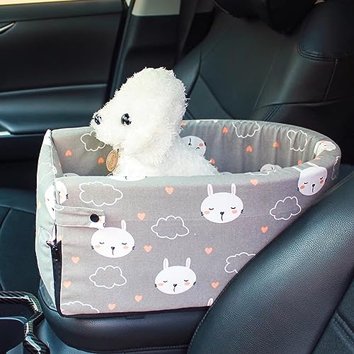 PJDDP Tragbarer Mittelkonsolen-Hundeautositz für kleine Hunde und Katzen, Abnehmbarer Hundesitz für Reisen, Ausgehen, interaktiver Haustiersitz, Heimtierbedarf,Grau PJDDP Tragbarer Mittelkonsolen-Hundeautositz für kleine Hunde und Katzen, Abnehmbarer Hundesitz für Reisen, Ausgehen, interaktiver Haustiersitz, Heimtierbedarf,Grau von PJDDP