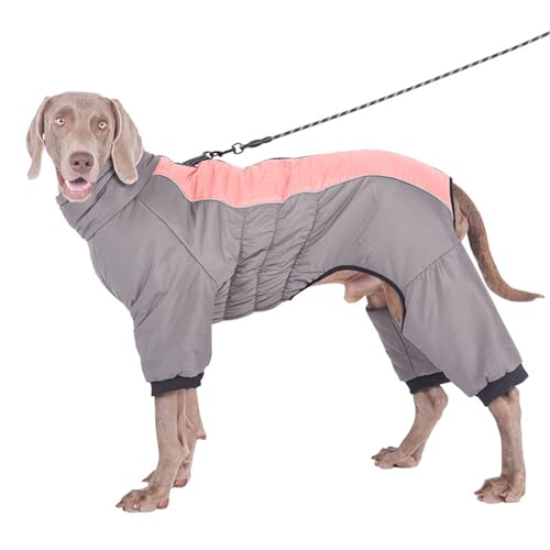 PJDDP Vier -Beinhund -Mantel wasserdicht, reflektierender Hunde Wintermantel Ganzer Körper Winterhundweste mit gebautem Geschirr Hundejacke mit Reißverschluss,Rosa,6XL PJDDP Vier -Beinhund -Mantel wasserdicht, reflektierender Hunde Wintermantel Ganzer Körper Winterhundweste mit gebautem Geschirr Hundejacke mit Reißverschluss,Rosa,6XL von PJDDP