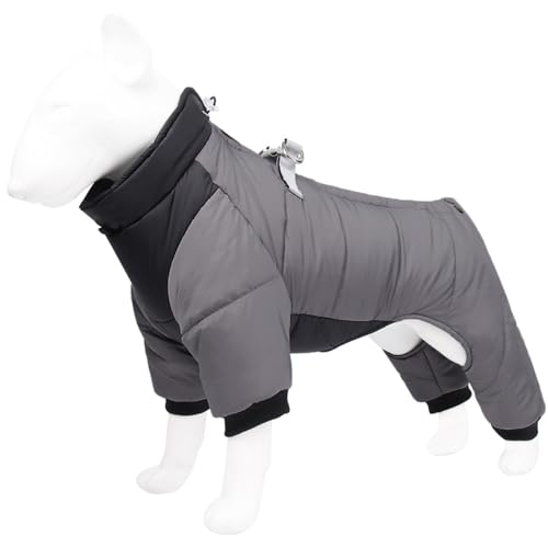 PJDDP Vierbeiniger Hundemantel, warme Hundejacke, Winter-Hundemantel, wasserdichter Hundemantel, Winddicht, wasserdicht, komplette Hunde-Schneejacke, Schneeanzug,Grau,XXL PJDDP Vierbeiniger Hundemantel, warme Hundejacke, Winter-Hundemantel, wasserdichter Hundemantel, Winddicht, wasserdicht, komplette Hunde-Schneejacke, Schneeanzug,Grau,XXL von PJDDP
