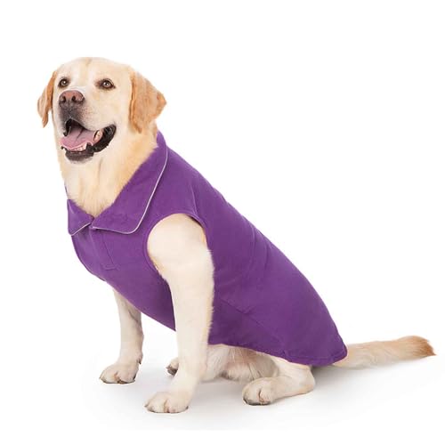 PJDDP Warme Hundejacke, Verstellbaren Hundeweste, Winddichtes Reflektierend Winterweste, Warme Hundeweste Mit Harness Loch, Für Kleine, Mittlere Und Große Hunde,Lila,3XL PJDDP Warme Hundejacke, Verstellbaren Hundeweste, Winddichtes Reflektierend Winterweste, Warme Hundeweste Mit Harness Loch, Für Kleine, Mittlere Und Große Hunde,Lila,3XL von PJDDP