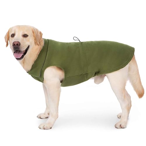 PJDDP Warme Hundejacke, Verstellbaren Hundeweste, Winddichtes Reflektierend Winterweste, Warme Hundeweste Mit Harness Loch, Für Kleine, Mittlere Und Große Hunde,Military Green,M PJDDP Warme Hundejacke, Verstellbaren Hundeweste, Winddichtes Reflektierend Winterweste, Warme Hundeweste Mit Harness Loch, Für Kleine, Mittlere Und Große Hunde,Military Green,M von PJDDP