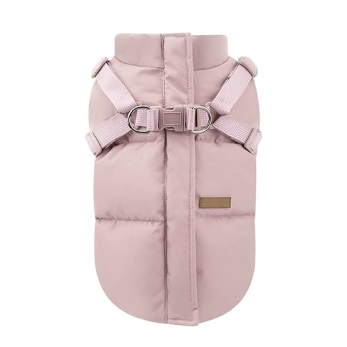 PJDDP Warme Hundejacke, Warme Hundeweste Mit Geschirr, Winter Warme Baumwolle Jacken, Hundeschneejacke, Haustier Skifahren Kostüm Ärmellose, Für Kleine, Mittlere Hunde,Rosa,5XL PJDDP Warme Hundejacke, Warme Hundeweste Mit Geschirr, Winter Warme Baumwolle Jacken, Hundeschneejacke, Haustier Skifahren Kostüm Ärmellose, Für Kleine, Mittlere Hunde,Rosa,5XL von PJDDP