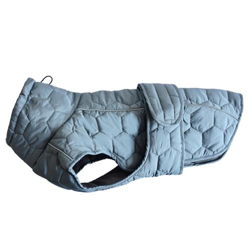 PJDDP Warmer Hundemantel, wasserdichte Hundejacke, Hundemäntel für kaltes Wetter mit Geschirr, reflektierend, verstellbare Hunde-Schneejacke, Schneeanzug,Grau,XXL PJDDP Warmer Hundemantel, wasserdichte Hundejacke, Hundemäntel für kaltes Wetter mit Geschirr, reflektierend, verstellbare Hunde-Schneejacke, Schneeanzug,Grau,XXL von PJDDP