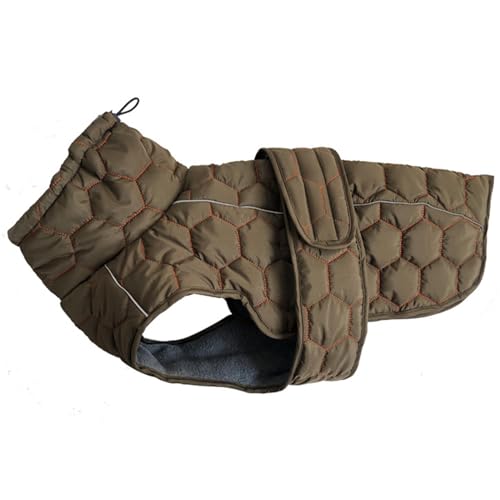 PJDDP Warmer Hundemantel, wasserdichte Hundejacke, Hundemäntel für kaltes Wetter mit Geschirr, reflektierend, verstellbare Hunde-Schneejacke, Schneeanzug,Green&orange,XL PJDDP Warmer Hundemantel, wasserdichte Hundejacke, Hundemäntel für kaltes Wetter mit Geschirr, reflektierend, verstellbare Hunde-Schneejacke, Schneeanzug,Green&orange,XL von PJDDP