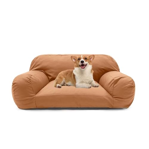 PJDDP Wasserdicht Hundesofa, Anti-Angst-Hundebett, Flauschiges Katzensofa Mit Abnehmbarem Waschbarem Bezug, Rutschfestem Boden,Red Tea,XL PJDDP Wasserdicht Hundesofa, Anti-Angst-Hundebett, Flauschiges Katzensofa Mit Abnehmbarem Waschbarem Bezug, Rutschfestem Boden,Red Tea,XL von PJDDP