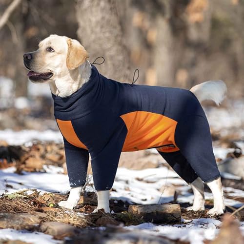 PJDDP Winddichte Jacke, Kalter Wettermantel, 4 Beine Warmer Hundeoverall, Warme Haustier Jacke, Verstellbaren Hundemantel, Für Mittlere Und Große Hunde,Orange,M PJDDP Winddichte Jacke, Kalter Wettermantel, 4 Beine Warmer Hundeoverall, Warme Haustier Jacke, Verstellbaren Hundemantel, Für Mittlere Und Große Hunde,Orange,M von PJDDP