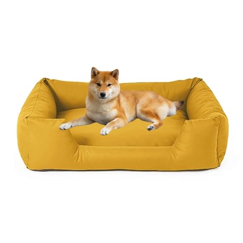 PJDDP wasserdichte Hundebett, Anti-Angst-Hundebett, Flauschiges Haustier-Couchbett Für Outdoor-Reisen Und Camping, Leicht Zu Reinigen, Rutschfester Boden,Gelb,L PJDDP wasserdichte Hundebett, Anti-Angst-Hundebett, Flauschiges Haustier-Couchbett Für Outdoor-Reisen Und Camping, Leicht Zu Reinigen, Rutschfester Boden,Gelb,L von PJDDP