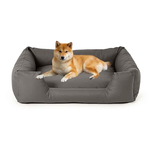 PJDDP wasserdichte Hundebett, Anti-Angst-Hundebett, Flauschiges Haustier-Couchbett Für Outdoor-Reisen Und Camping, Leicht Zu Reinigen, Rutschfester Boden,Grau,M PJDDP wasserdichte Hundebett, Anti-Angst-Hundebett, Flauschiges Haustier-Couchbett Für Outdoor-Reisen Und Camping, Leicht Zu Reinigen, Rutschfester Boden,Grau,M von PJDDP