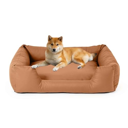 PJDDP wasserdichte Hundebett, Anti-Angst-Hundebett, Flauschiges Haustier-Couchbett Für Outdoor-Reisen Und Camping, Leicht Zu Reinigen, Rutschfester Boden,Red Tea,M PJDDP wasserdichte Hundebett, Anti-Angst-Hundebett, Flauschiges Haustier-Couchbett Für Outdoor-Reisen Und Camping, Leicht Zu Reinigen, Rutschfester Boden,Red Tea,M von PJDDP