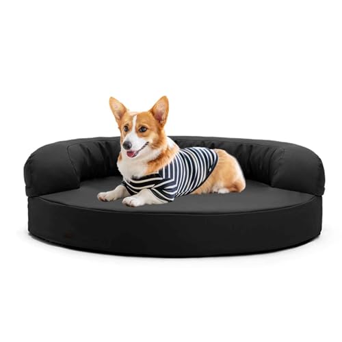 PJDDP wasserdichte Hundebett, Beruhigendes Katzenbett, Leicht Zu Reinigen Mit Abnehmbarem Waschbarem Bezug, Rutschfestem Boden Für Kleine Hunde Und Katzen,Schwarz,S PJDDP wasserdichte Hundebett, Beruhigendes Katzenbett, Leicht Zu Reinigen Mit Abnehmbarem Waschbarem Bezug, Rutschfestem Boden Für Kleine Hunde Und Katzen,Schwarz,S von PJDDP