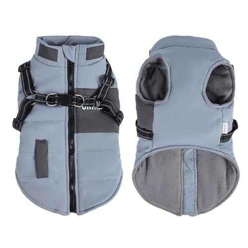 PJDDP wasserdichte Hundemantel, Reflektierende Winterhundkleidung, Winter Warme Hundejacke, Verstellbare Haustierweste, Für Kaltes Wetter,Blau,S PJDDP wasserdichte Hundemantel, Reflektierende Winterhundkleidung, Winter Warme Hundejacke, Verstellbare Haustierweste, Für Kaltes Wetter,Blau,S von PJDDP