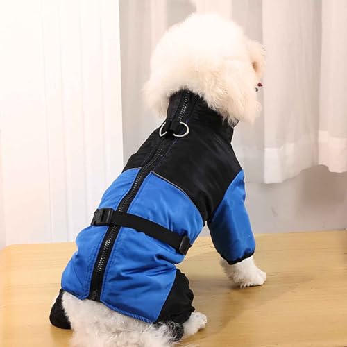 PJDDP wasserdichte Hundeschneejacke Für Kaltes Wetter Hundemäntel, Winddichte Hundemantel Mit D-Ring, Hunde Winterjacke, Für Kleine Hunde,Blau,XS PJDDP wasserdichte Hundeschneejacke Für Kaltes Wetter Hundemäntel, Winddichte Hundemantel Mit D-Ring, Hunde Winterjacke, Für Kleine Hunde,Blau,XS von PJDDP