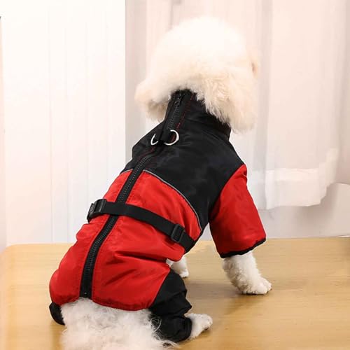 PJDDP wasserdichte Hundeschneejacke Für Kaltes Wetter Hundemäntel, Winddichte Hundemantel Mit D-Ring, Hunde Winterjacke, Für Kleine Hunde,Rot,XS PJDDP wasserdichte Hundeschneejacke Für Kaltes Wetter Hundemäntel, Winddichte Hundemantel Mit D-Ring, Hunde Winterjacke, Für Kleine Hunde,Rot,XS von PJDDP