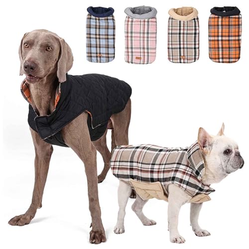 PJDDP wasserdichte Warme Baumwoll-Hundejacke Für Kalte Winter, Hundewintermantel Mit Leine Loch, Verstellbare Hundejacke Für Kleine Mittlere Große Hunde,Rosa,3XL PJDDP wasserdichte Warme Baumwoll-Hundejacke Für Kalte Winter, Hundewintermantel Mit Leine Loch, Verstellbare Hundejacke Für Kleine Mittlere Große Hunde,Rosa,3XL von PJDDP