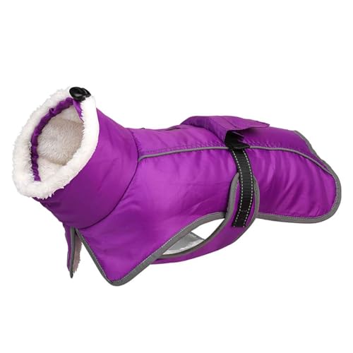 PJDDP wasserdichte Warme Hundejacke, Hundemantel Winter, Warmer Fleece Hund Wintermantel Für Kleine, Reflektierende Sicherheit Wintermäntel Für Hunde,Lila,XXL PJDDP wasserdichte Warme Hundejacke, Hundemantel Winter, Warmer Fleece Hund Wintermantel Für Kleine, Reflektierende Sicherheit Wintermäntel Für Hunde,Lila,XXL von PJDDP