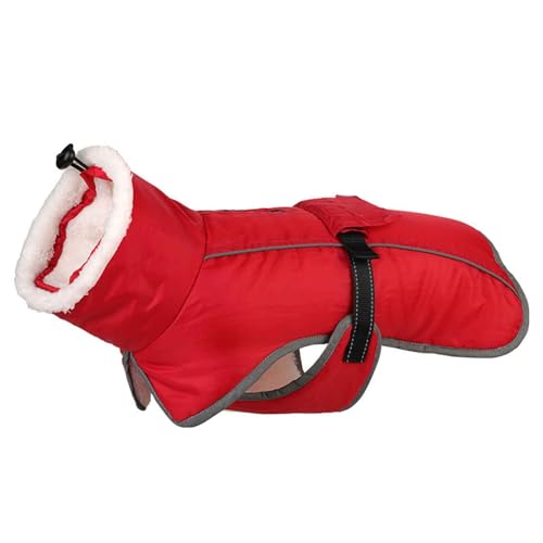 PJDDP wasserdichte Warme Hundejacke, Hundemantel Winter, Warmer Fleece Hund Wintermantel Für Kleine, Reflektierende Sicherheit Wintermäntel Für Hunde,Rot,XXL PJDDP wasserdichte Warme Hundejacke, Hundemantel Winter, Warmer Fleece Hund Wintermantel Für Kleine, Reflektierende Sicherheit Wintermäntel Für Hunde,Rot,XXL von PJDDP