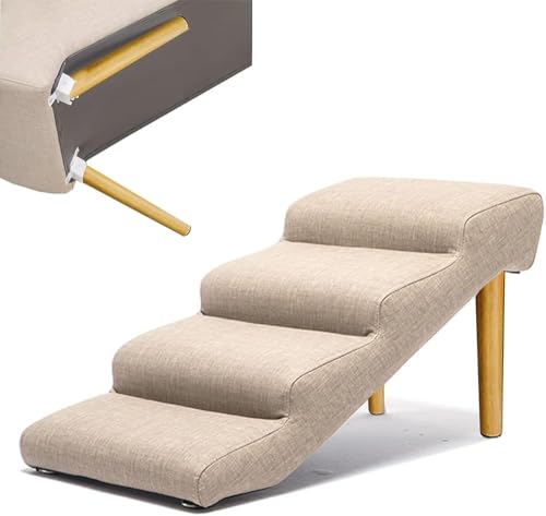 Hundetreppe für Bett, zusammenklappbares Dachbett, Leder-Treppe für hohe Betten, große Hunde, Katzen, Hunderampen für kleine Hunde, SUV-Seitentür, rutschfeste Unterseite (Größe: 72 x 40 x 40 cm, Farbe Hundetreppe für Bett, zusammenklappbares Dachbett, Leder-Treppe für hohe Betten, große Hunde, Katzen, Hunderampen für kleine Hunde, SUV-Seitentür, rutschfeste Unterseite (Größe: 72 x 40 x 40 cm, Farbe von PJGFBYT