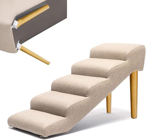 Hundetreppe für Bett, zusammenklappbares Dachbett, Leder-Treppe für hohe Betten, große Hunde, Katzen, Hunderampen für kleine Hunde, SUV-Seitentür, rutschfeste Unterseite (Größe: 90 x 40 x 50 cm, Farbe Hundetreppe für Bett, zusammenklappbares Dachbett, Leder-Treppe für hohe Betten, große Hunde, Katzen, Hunderampen für kleine Hunde, SUV-Seitentür, rutschfeste Unterseite (Größe: 90 x 40 x 50 cm, Farbe von PJGFBYT
