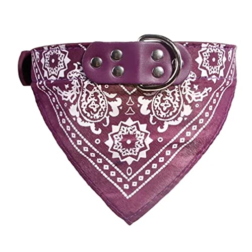 Hundehalsband, verstellbar, Größe L, Violett von PJRYC
