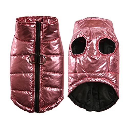 Kleidung für große Hunde Herbst Winter warm S-7XL (Farbe: Rosa, Größe: 3XL) von PJRYC