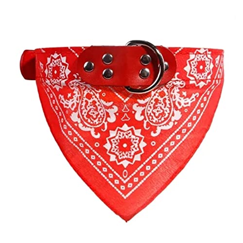 PJRYC Hundehalsband, verstellbar, Größe L, Rot von PJRYC