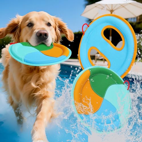 Schwimmendes Spielzeug für Hunde, interaktives Poolspielzeug für aggressive Kauer, Bindung am See und Strand, kleine, mittelgroße und große Hunde, Sommer-Wasserspielzeug, 2 Stück Schwimmendes Spielzeug für Hunde, interaktives Poolspielzeug für aggressive Kauer, Bindung am See und Strand, kleine, mittelgroße und große Hunde, Sommer-Wasserspielzeug, 2 Stück von PJT