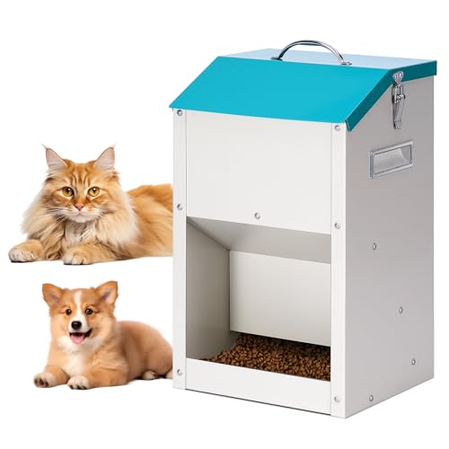 PKNBZN Gravity Katzenfutterstation mit Deckel, Metall Automatischer Futterspender Katze Trockenfutter und Katzenfutterstation für Katzen, Hunde, Kaninchen, Küken und Andere Kleintiere PKNBZN Gravity Katzenfutterstation mit Deckel, Metall Automatischer Futterspender Katze Trockenfutter und Katzenfutterstation für Katzen, Hunde, Kaninchen, Küken und Andere Kleintiere von PKNYBZH