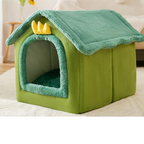PKRANZYHKAL Katzenhaus für drinnen und draußen, gemütliches geschlossenes Haustiernest mit Decke, Katzenhaus und Hundebett mit Dach, (grüner Dinosaurier, S: 40 x 32 x 32 cm(Pet Weight<3.5KG)) PKRANZYHKAL Katzenhaus für drinnen und draußen, gemütliches geschlossenes Haustiernest mit Decke, Katzenhaus und Hundebett mit Dach, (grüner Dinosaurier, S: 40 x 32 x 32 cm(Pet Weight<3.5KG)) von PKRANZYHKAL