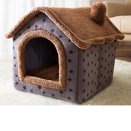 Katzenhaus für drinnen und draußen, gemütliches geschlossenes Haustiernest mit Decke, Katzenhütte und Hundebett mit Dach, (Unser Café, L: 49 x 39 x 46 cm(Pet Weight<10KG)) Katzenhaus für drinnen und draußen, gemütliches geschlossenes Haustiernest mit Decke, Katzenhütte und Hundebett mit Dach, (Unser Café, L: 49 x 39 x 46 cm(Pet Weight<10KG)) von PKRANZYHKAL