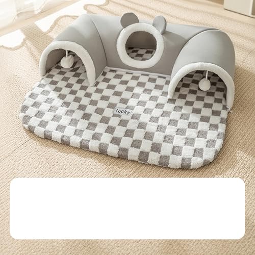 PKRANZYHKAL Katzenbett - Gemütliches Katzennestbett & Schlafsack für Hauskatzen, Kätzchenbett mit Tunneldesign, Spiel- und Schlafbereich mit Mehreren Eingängen, (Jas Grey, S (1.1-5.5lb)) PKRANZYHKAL Katzenbett - Gemütliches Katzennestbett & Schlafsack für Hauskatzen, Kätzchenbett mit Tunneldesign, Spiel- und Schlafbereich mit Mehreren Eingängen, (Jas Grey, S (1.1-5.5lb)) von PKRANZYHKAL