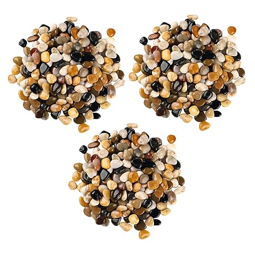 PLAFOPE Einzigartige Handwerkskunst Stein Kiesel 3 Packs für Aquarium Blumentopf Vase Garten Dekorative von PLAFOPE