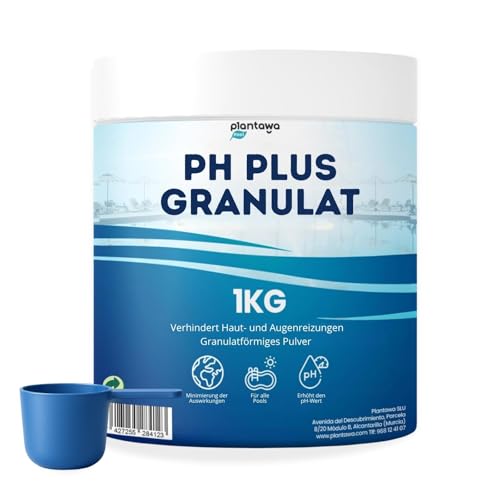 PLANTAWA pH Plus Granulat 1 kg | pH-Wert-Booster für Pool & Spa | Schnelle pH-Korrektur für stabiles Wasser | Geeignet für alle Schwimmbadarten | Hochlösliches Pulver PLANTAWA pH Plus Granulat 1 kg | pH-Wert-Booster für Pool & Spa | Schnelle pH-Korrektur für stabiles Wasser | Geeignet für alle Schwimmbadarten | Hochlösliches Pulver von PLANTAWA