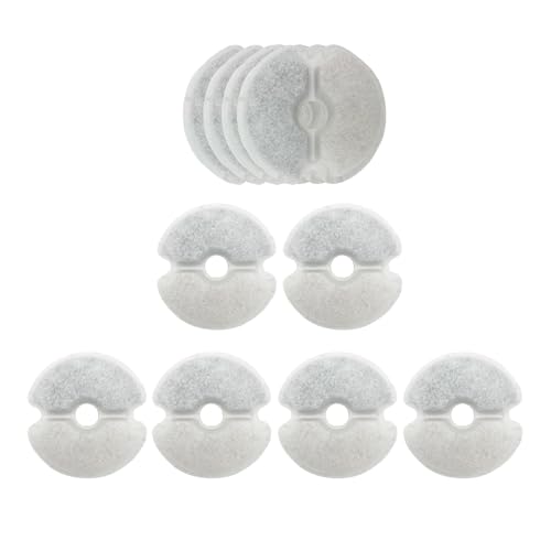 Ersatz-Filterkartuschen mit drei Filtersystemen, hygienisches Filterpad für Haustiere, Auto-Trink-Futterspender, Zubehör, 10 Stück Ersatz-Filterkartuschen mit drei Filtersystemen, hygienisches Filterpad für Haustiere, Auto-Trink-Futterspender, Zubehör, 10 Stück von PLCPDM