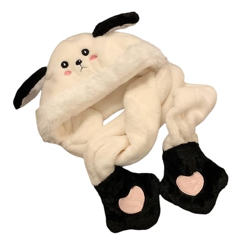 Hunde-Ohrenschal, Handschuhe, Mützen für Damen, Studenten, vielseitig einsetzbar, warmer Plüsch-Ohrenschützer, winddicht, Trappermütze für Outdoor-Aktivitäten Hunde-Ohrenschal, Handschuhe, Mützen für Damen, Studenten, vielseitig einsetzbar, warmer Plüsch-Ohrenschützer, winddicht, Trappermütze für Outdoor-Aktivitäten von PLCPDM