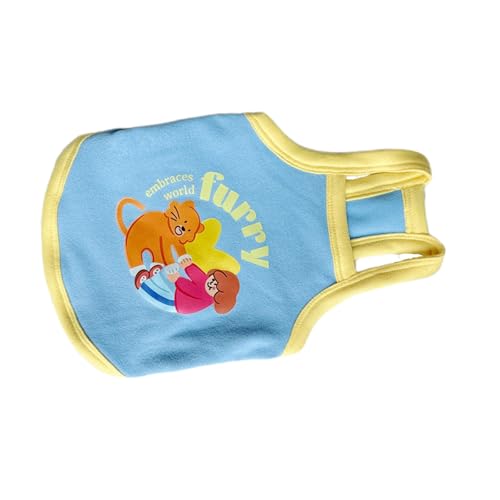Mieder-Pullover für Hunde, Baumwolle, Weste für kleine bis große Hunde für den Frühling, Basic, Camisole Pullover, Kleidung, Cartoon-Muster von PLCPDM