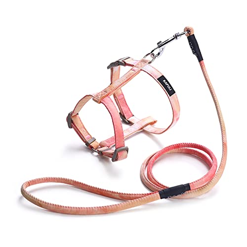 Modisches Hundegeschirr, verstellbar, Nylon, für Brust und Rücken, Traktionsseil, Farbverlauf, Haustierzubehör Modisches Hundegeschirr, verstellbar, Nylon, für Brust und Rücken, Traktionsseil, Farbverlauf, Haustierzubehör von PLCPDM