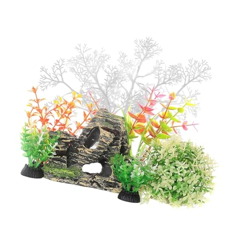 PLCPDM 7-teiliges Aquarium-Dekorationsset, künstliche Aquarien, Pflanzen und Höhlenfelsen, Set für natürliche Aquarien, Umgebung, Landschaft, Aquarien, Dekoration PLCPDM 7-teiliges Aquarium-Dekorationsset, künstliche Aquarien, Pflanzen und Höhlenfelsen, Set für natürliche Aquarien, Umgebung, Landschaft, Aquarien, Dekoration von PLCPDM