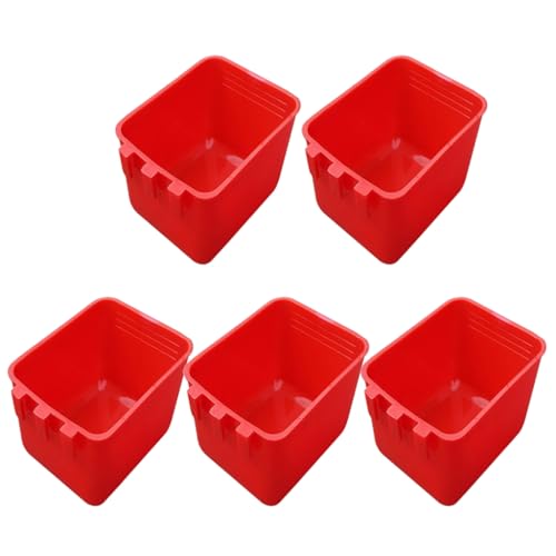PLCPDM Futter- und Wassernäpfe für Vogelkäfig, für Haustiere, Vögel und Hühner, Geflügel, 5 Stück von PLCPDM