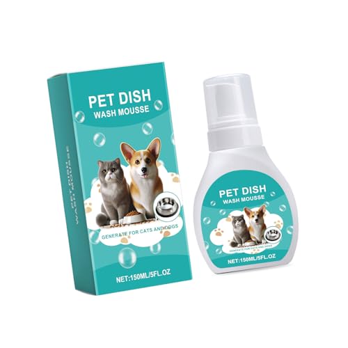 PLCPDM Reinigungsschaum für Futternapf, milde Formulierung, sanfter enzymatischer Reiniger für sichere Haustierhygiene, 150 ml von PLCPDM