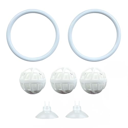 PLCPDM Schwimmende Bettas Training Ringe Nitrobakterien Spielzeug Schwimmende Runde Ringe Fishtank Antidepressivum Bettas Ringe von PLCPDM