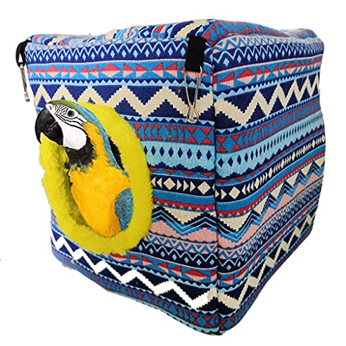 PLCPDM Vogel-Hängematte aus Plüsch, zum Aufhängen, warmes Haus, kleines Tierversteck für Hamster, Wellensittiche, Conures von PLCPDM