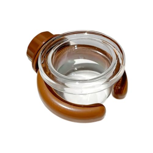PLCPDM Vogelschale mit Aufsätzen Klemme Clear Futterbecher Wasserfutterspender für Kakadus Conures und andere kleine Vögel von PLCPDM