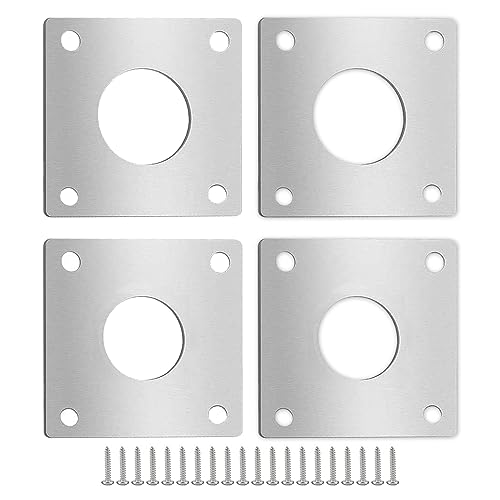 PLCatis Spechtschutz für Nistkasten 4 Stück Meisenkasten Vogelhaus Schutzplatte 32mm + 28mm Vogelnistkasten Edelstahl Zubehör für Nistkasten mit 16 Stück Schrauben PLCatis Spechtschutz für Nistkasten 4 Stück Meisenkasten Vogelhaus Schutzplatte 32mm + 28mm Vogelnistkasten Edelstahl Zubehör für Nistkasten mit 16 Stück Schrauben von PLCatis