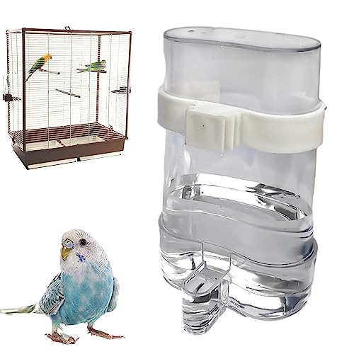 Water Feeder Vogel, Transparent Automatische Hygienische Vogelfutterstation Wassernapf, Sicher Harmlos Haustier Zubehör mit Clip für Papageien Finken Nymphensittiche Sittiche Wellensittiche Water Feeder Vogel, Transparent Automatische Hygienische Vogelfutterstation Wassernapf, Sicher Harmlos Haustier Zubehör mit Clip für Papageien Finken Nymphensittiche Sittiche Wellensittiche von PLIAGE