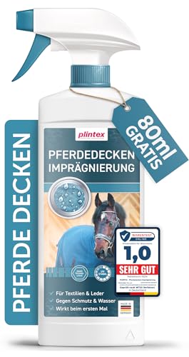 PLINTEX® 580ml Pferde-Decken Imprägnierspray für Pferde Outdoordecke, Regendecke I Pferde Zubehör von PLINTEX