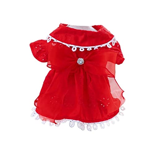 Mädchen-Hundekleidung, Kostüm, Bekleidung, Hochzeitskleid, Rüschen, Prinzessinnenkleid, Frühling, Sommer, für Welpen, Hunde und Katzen, Hunderock für kleine Hunde und Mädchen Mädchen-Hundekleidung, Kostüm, Bekleidung, Hochzeitskleid, Rüschen, Prinzessinnenkleid, Frühling, Sommer, für Welpen, Hunde und Katzen, Hunderock für kleine Hunde und Mädchen von PLMN