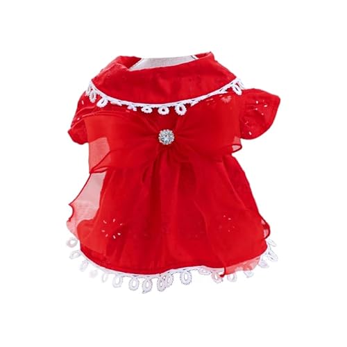 Mädchen-Hundekleidung, Kostüm, Bekleidung, Hochzeitskleid, Rüschen, Prinzessinnenkleid, Frühling, Sommer, für Welpen, Hunde und Katzen, Hunderock für kleine Hunde und Mädchen Mädchen-Hundekleidung, Kostüm, Bekleidung, Hochzeitskleid, Rüschen, Prinzessinnenkleid, Frühling, Sommer, für Welpen, Hunde und Katzen, Hunderock für kleine Hunde und Mädchen von PLMN