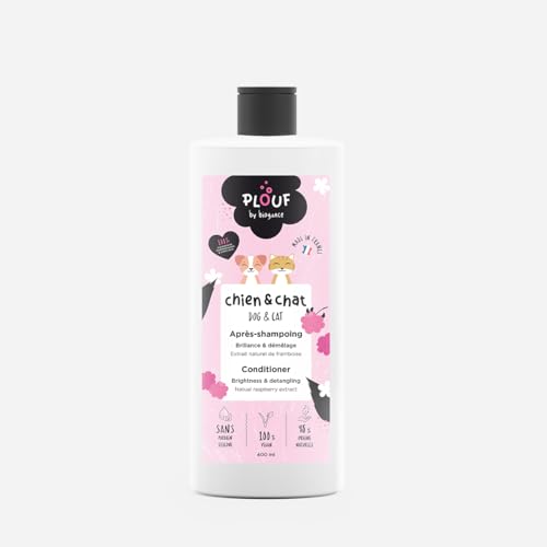 PLOUF – Shampoo für Hunde und Katzen, parfümiert, ohne Parabene und Silikon, mit natürlichen Inhaltsstoffen von Biogance