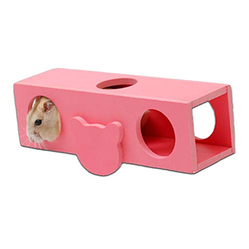 Hamster Hamster zubehör Guinea Pig Spielzeug Hamster Sand Holz Hamster Spielzeug Hamster Hideout Hamster Hamster Klettern Spielzeug Hamster käfig pink von PLUS PO