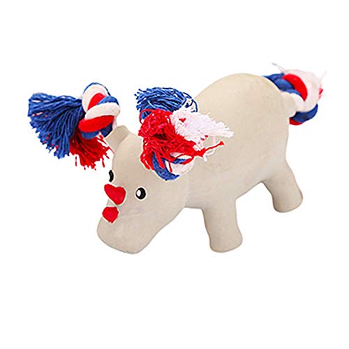 PLUS PO Hunde Spielzeug Kleine Hunde Welpenspielzeug Hund Hundeknoten-Seil Waschbares Spielzeug Hundebiss Spielzeug Spielzeug für kleine, mittelgroße Hunde White von PLUS PO